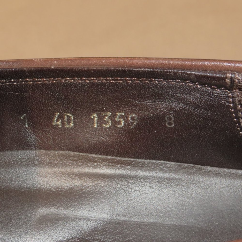 Prada Sport 1359 Brown Leather Rubber Sole Penny Loafers 9D - Picture 10 of 11
